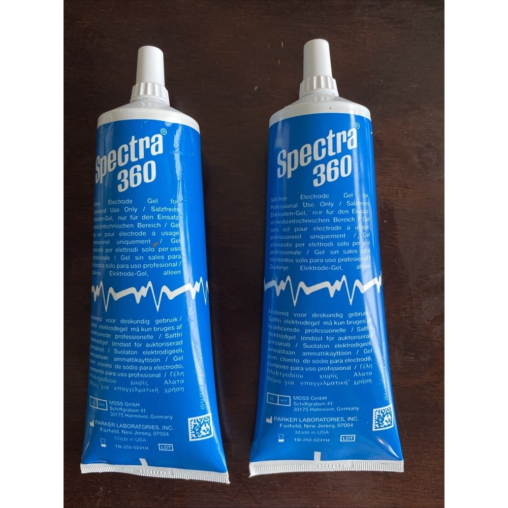 (2 pack)SPECTRA 360 ELECTRODE CONDUCTIVE GEL ECG GEL 8.5 oz - Picture 2 of 5